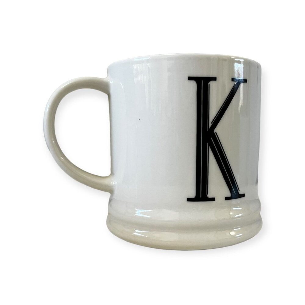 Monogram Initial Porcelain Coffee Mug Letter K Size 14 Oz. - Picture 4 of 7